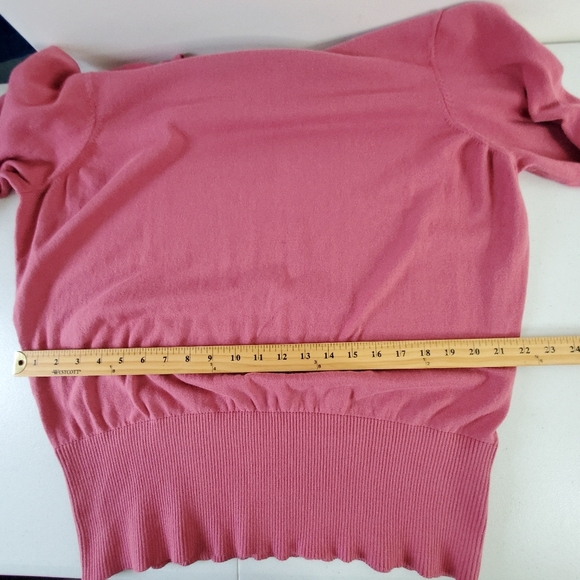BFA Classics Pink Cotton Blend Sweater Size 2X Ribbed Trim Soft Pullover Knit - Picture 6 of 9